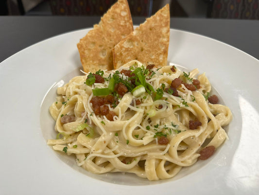 FETTUCCINE CARBONARA - HUNGERSSTOPYYC, hungers stop, hungersstop, burgers calgary, best burgers calgary, fish and chips calgary, best fish and chips calgary, best restaurant calgary